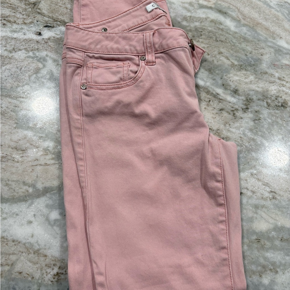 CAbi Women's Skinny Jeans in Soft Pink